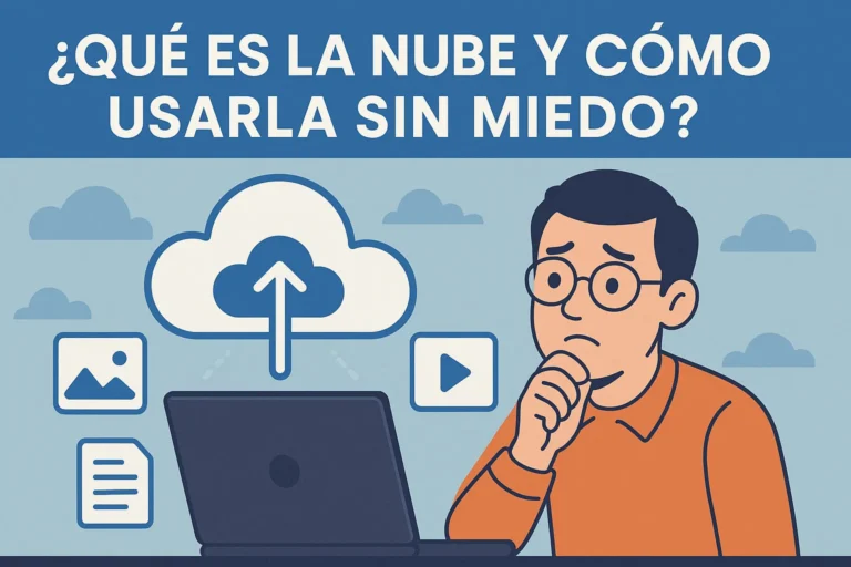 Descubre qué es la nube, cómo funciona y cómo usarla sin miedo. Protege tus archivos y sácale partido sin dramas ni tecnicismos. destacada